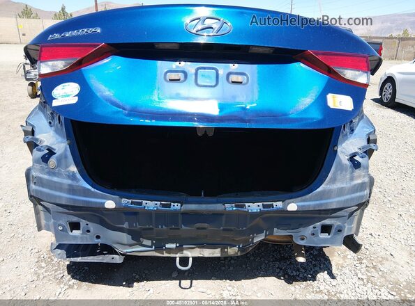 5NPDH4AE3GH702354 2016 HYUNDAI ELANTRA Blue Դիմացի տեսք