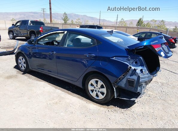 5NPDH4AE3GH702354 2016 HYUNDAI ELANTRA Blue Հետևի ձախ