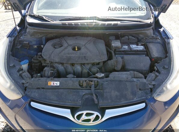 5NPDH4AE3GH702354 2016 HYUNDAI ELANTRA Blue Հետևի տեսք
