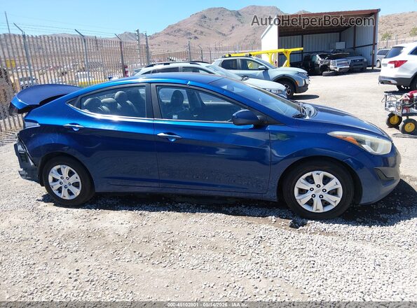 5NPDH4AE3GH702354 2016 HYUNDAI ELANTRA Blue Սալոնի 360 աստիճան տեսք