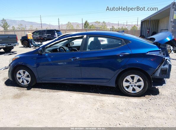 5NPDH4AE3GH702354 2016 HYUNDAI ELANTRA Blue 