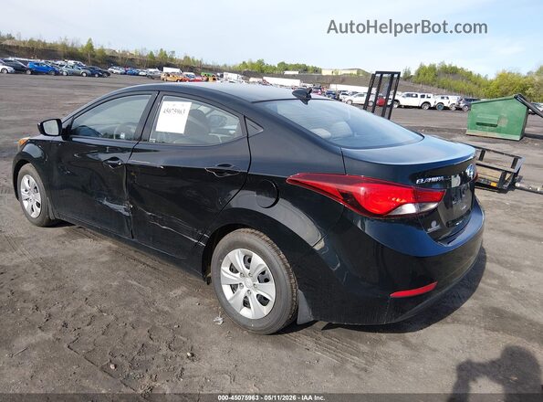 5NPDH4AE3GH715301 2016 HYUNDAI ELANTRA Black 
