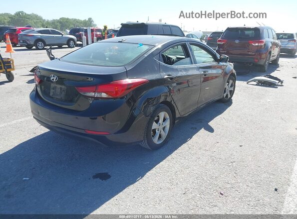 5NPDH4AE3GH768242 2016 HYUNDAI ELANTRA Черный Задняя правая четверть