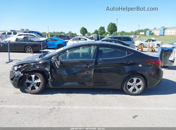 5NPDH4AE3GH768242 2016 HYUNDAI ELANTRA Черный Вид спереди