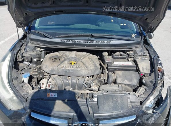 5NPDH4AE3GH768242 2016 HYUNDAI ELANTRA Черный Вид сзади