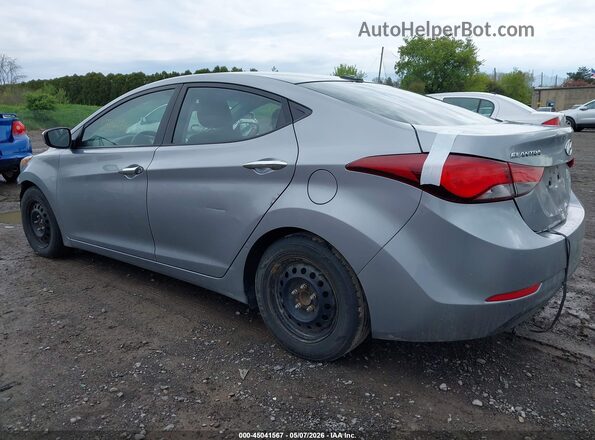 5NPDH4AE4GH695981 2016 HYUNDAI ELANTRA Silver Tył lewy