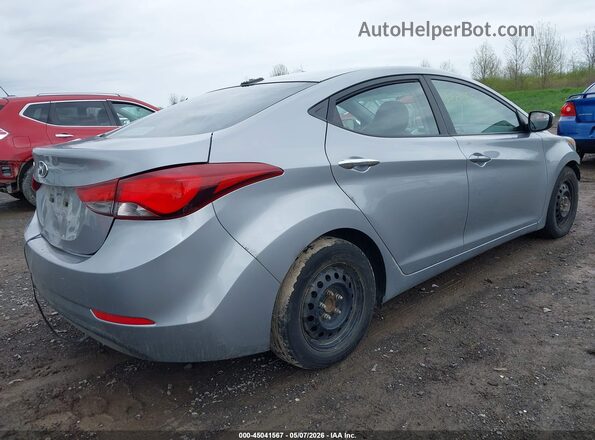 5NPDH4AE4GH695981 2016 HYUNDAI ELANTRA Silver Tył prawy