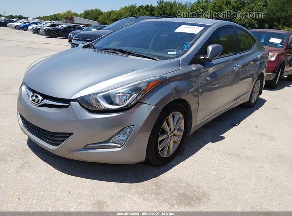 5NPDH4AE4GH714724 2016 HYUNDAI ELANTRA Gray Front left