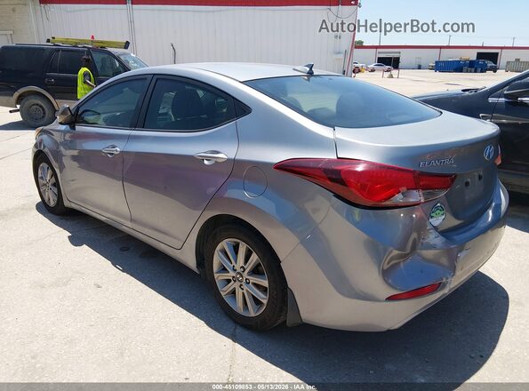 5NPDH4AE4GH714724 2016 HYUNDAI ELANTRA Gray Rear left