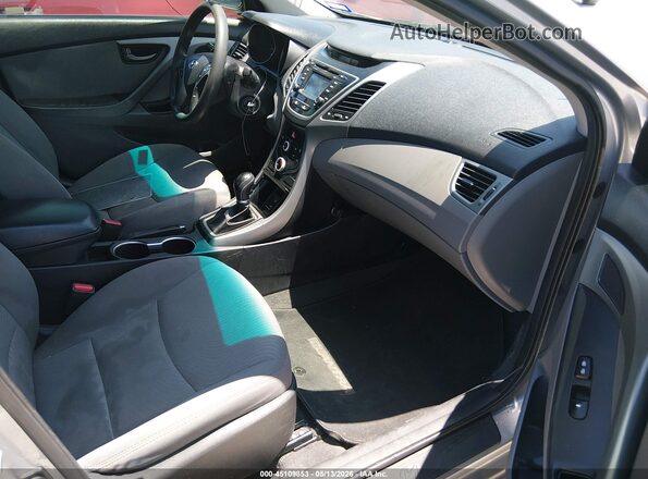 5NPDH4AE4GH714724 2016 HYUNDAI ELANTRA Gray Front interior view