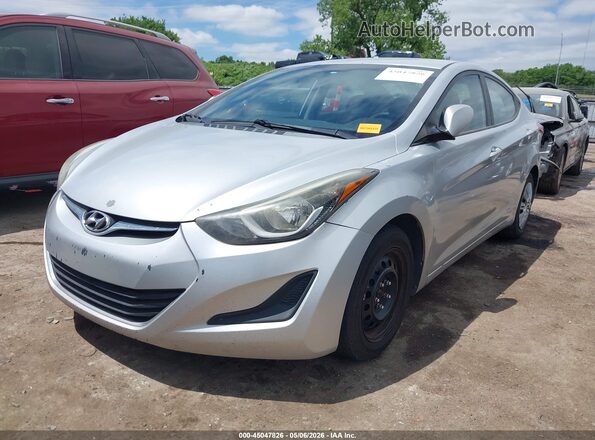5NPDH4AE4GH715078 2016 HYUNDAI ELANTRA Silver Front left