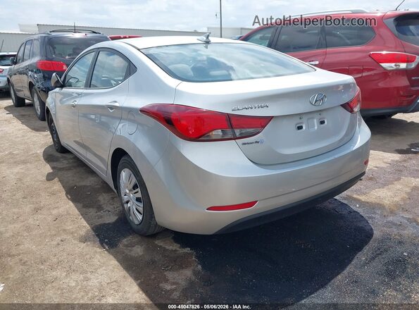 5NPDH4AE4GH715078 2016 HYUNDAI ELANTRA Silver Rear left