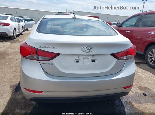 5NPDH4AE4GH715078 2016 HYUNDAI ELANTRA Silver 