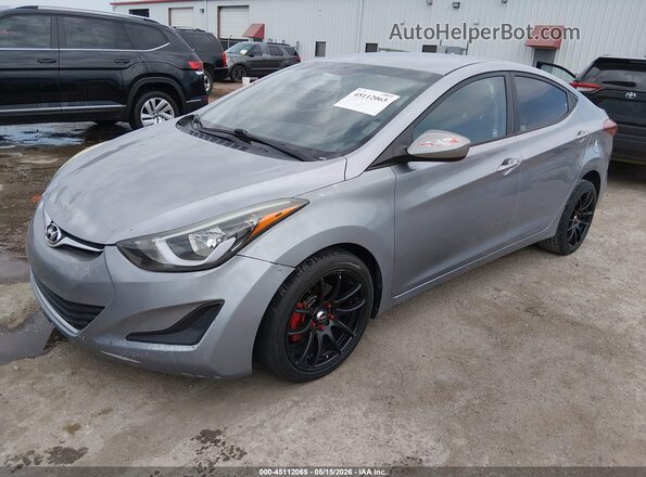 5NPDH4AE4GH730082 2016 HYUNDAI ELANTRA Silver Front left