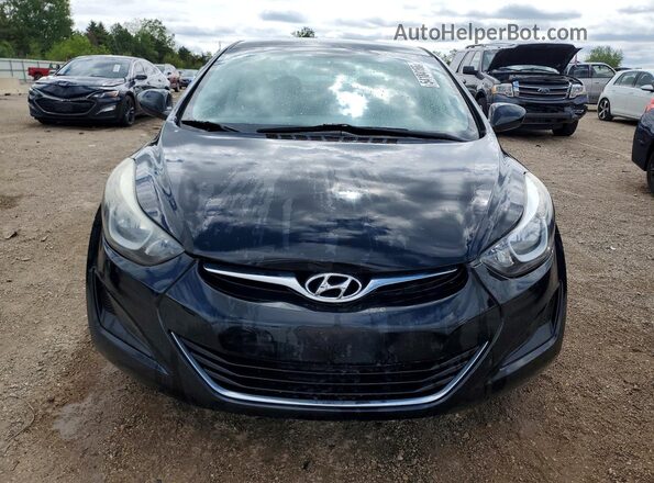 5NPDH4AE4GH756374 2016 HYUNDAI ELANTRA Black 