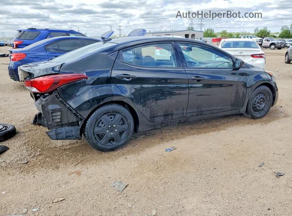 5NPDH4AE4GH756374 2016 HYUNDAI ELANTRA Black 