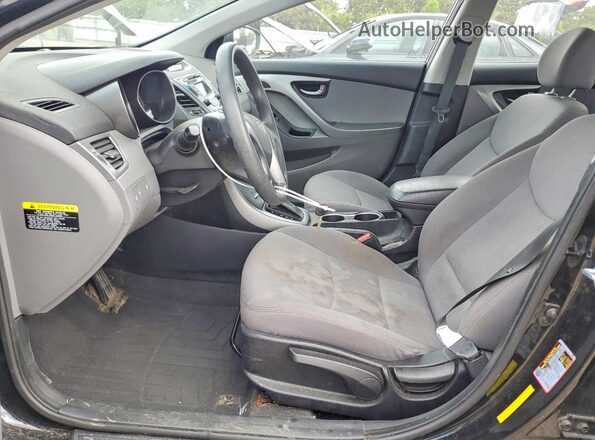 5NPDH4AE4GH756374 2016 HYUNDAI ELANTRA Black 