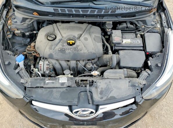 5NPDH4AE4GH756374 2016 HYUNDAI ELANTRA Black 