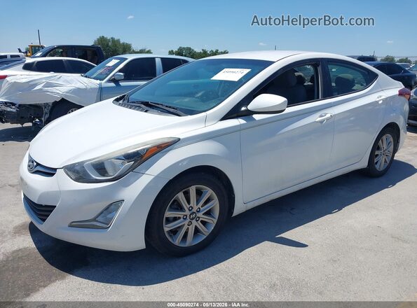 5NPDH4AE4GH770095 2016 HYUNDAI ELANTRA White 