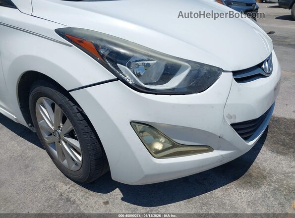 5NPDH4AE4GH770095 2016 HYUNDAI ELANTRA White 