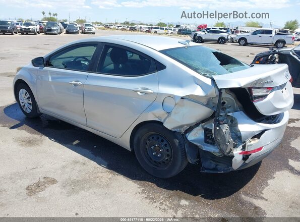 5NPDH4AE4GH771490 2016 HYUNDAI ELANTRA Silver უკანა მარცხენა