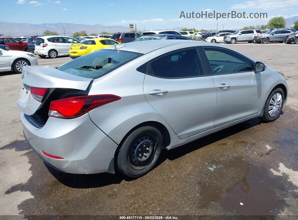 5NPDH4AE4GH771490 2016 HYUNDAI ELANTRA Silver უკანა მარჯვენა