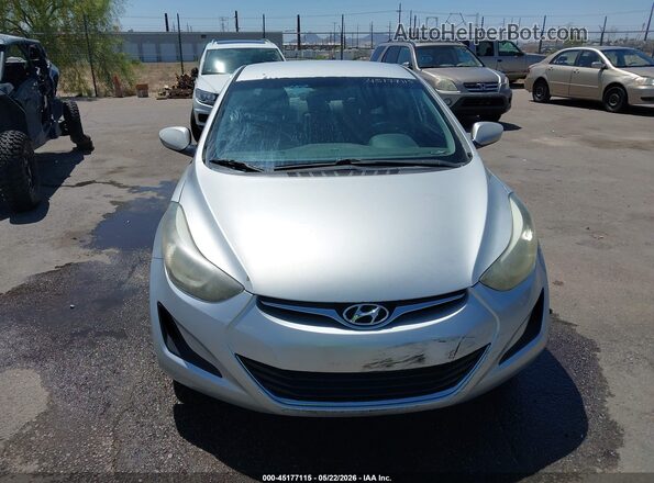 5NPDH4AE4GH771490 2016 HYUNDAI ELANTRA Silver ხელსაწყოთა პანელის ხედი