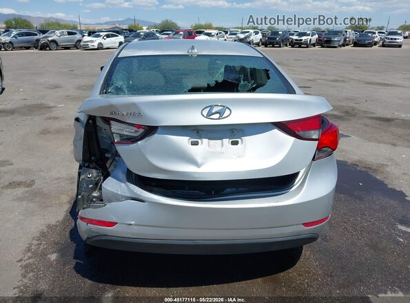 5NPDH4AE4GH771490 2016 HYUNDAI ELANTRA Silver 