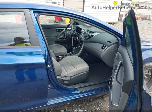 5NPDH4AE4GH782845 2016 HYUNDAI ELANTRA Blue Սալոնի դիմացի տեսք