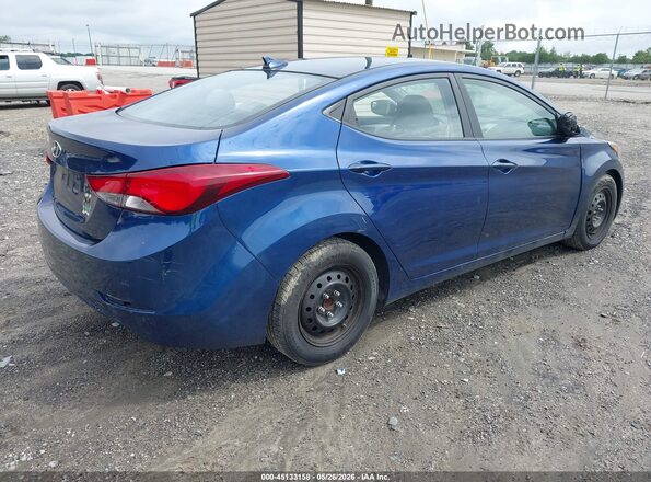 5NPDH4AE4GH782845 2016 HYUNDAI ELANTRA Blue Հետևի աջ
