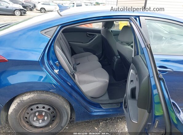 5NPDH4AE4GH782845 2016 HYUNDAI ELANTRA Blue VIN կոդի պիտակի տեսք