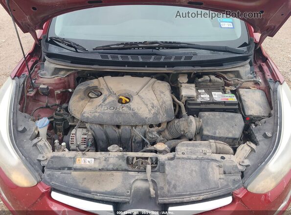 5NPDH4AE5GH653576 2016 HYUNDAI ELANTRA Красный Вид сзади