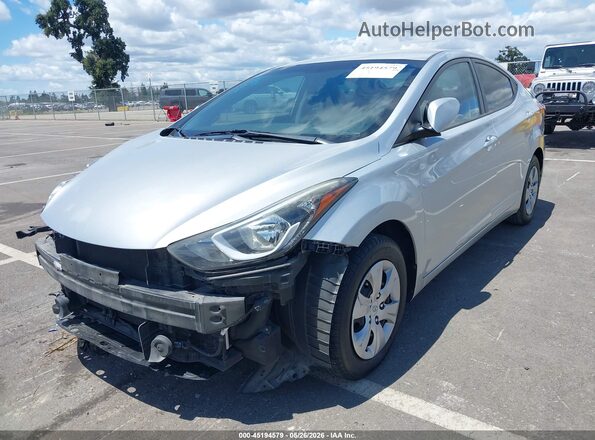 5NPDH4AE5GH692118 2016 HYUNDAI ELANTRA Silver 