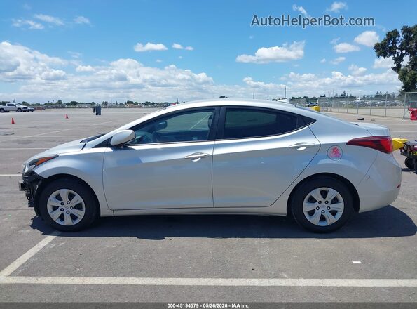 5NPDH4AE5GH692118 2016 HYUNDAI ELANTRA Silver 