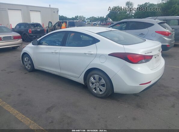 5NPDH4AE5GH696296 2016 HYUNDAI ELANTRA White Trasero izquierdo