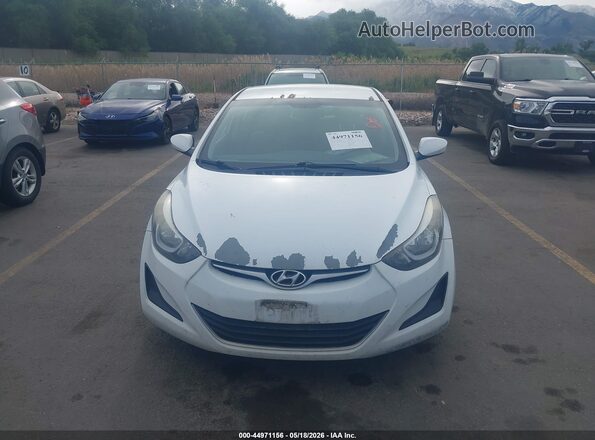5NPDH4AE5GH696296 2016 HYUNDAI ELANTRA White Vista frontal