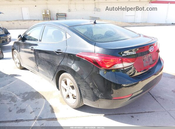 5NPDH4AE5GH756139 2016 HYUNDAI ELANTRA Black Задня ліва чверть