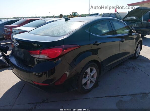 5NPDH4AE5GH756139 2016 HYUNDAI ELANTRA Black Задня права чверть