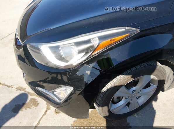 5NPDH4AE5GH756139 2016 HYUNDAI ELANTRA Black Вид спереду
