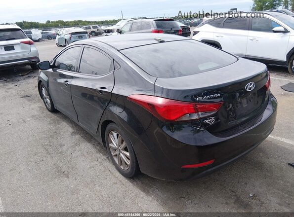 5NPDH4AE5GH765326 2016 HYUNDAI ELANTRA Black Հետևի ձախ