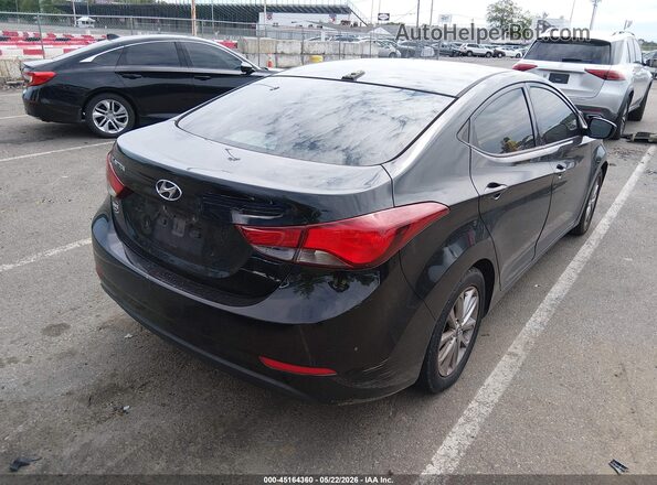 5NPDH4AE5GH765326 2016 HYUNDAI ELANTRA Black Հետևի աջ