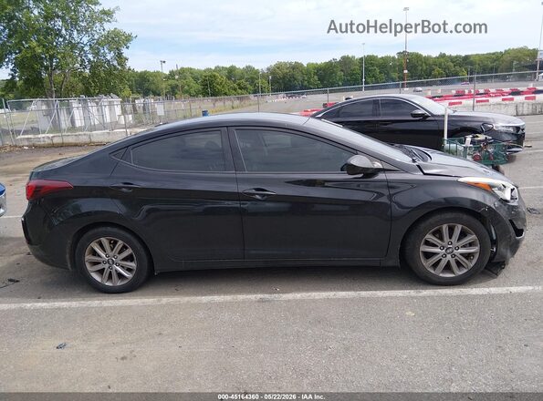 5NPDH4AE5GH765326 2016 HYUNDAI ELANTRA Black Սալոնի հետևի տեսք