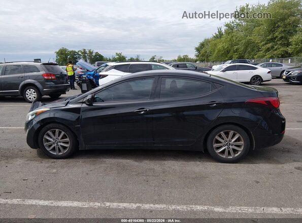 5NPDH4AE5GH765326 2016 HYUNDAI ELANTRA Black Սալոնի 360 աստիճան տեսք