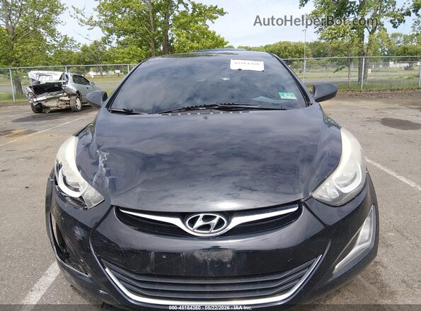 5NPDH4AE5GH765326 2016 HYUNDAI ELANTRA Black Սարքավորումների վահանակի տեսք
