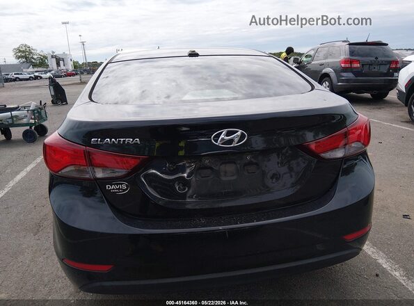 5NPDH4AE5GH765326 2016 HYUNDAI ELANTRA Black 