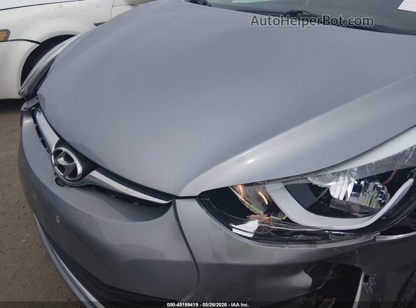 5NPDH4AE5GH775516 2016 HYUNDAI ELANTRA Gray Vista trasera