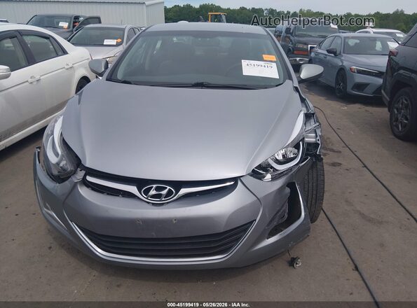 5NPDH4AE5GH775516 2016 HYUNDAI ELANTRA Gray Vista del cuadro de instrumentos