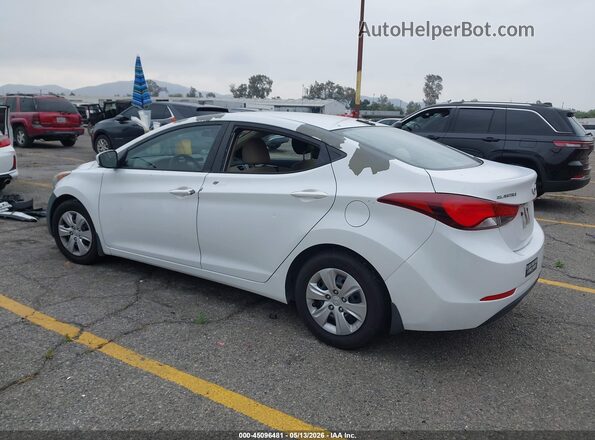 5NPDH4AE5GH777623 2016 HYUNDAI ELANTRA White Задня ліва чверть