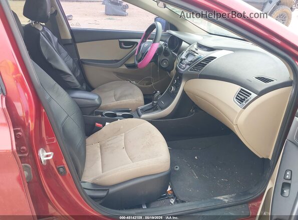 5NPDH4AE5GH782871 2016 HYUNDAI ELANTRA Burgundy Սալոնի դիմացի տեսք