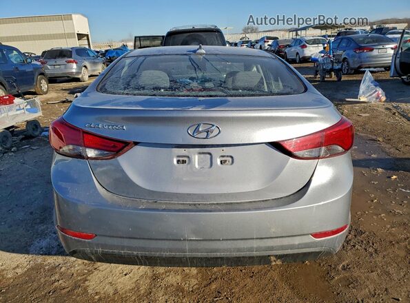 5NPDH4AE6GH694766 2016 HYUNDAI ELANTRA Silver Rear view